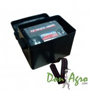 Caja porta Bateria hasta 75 Amp con tapa y correa
