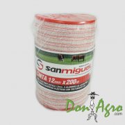 Cinta Electroplastica 200 mts 5 hebras 12mm San Miguel