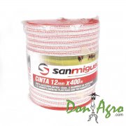 Cinta Electroplastica 400 mts 5 hebras 12mm San Miguel