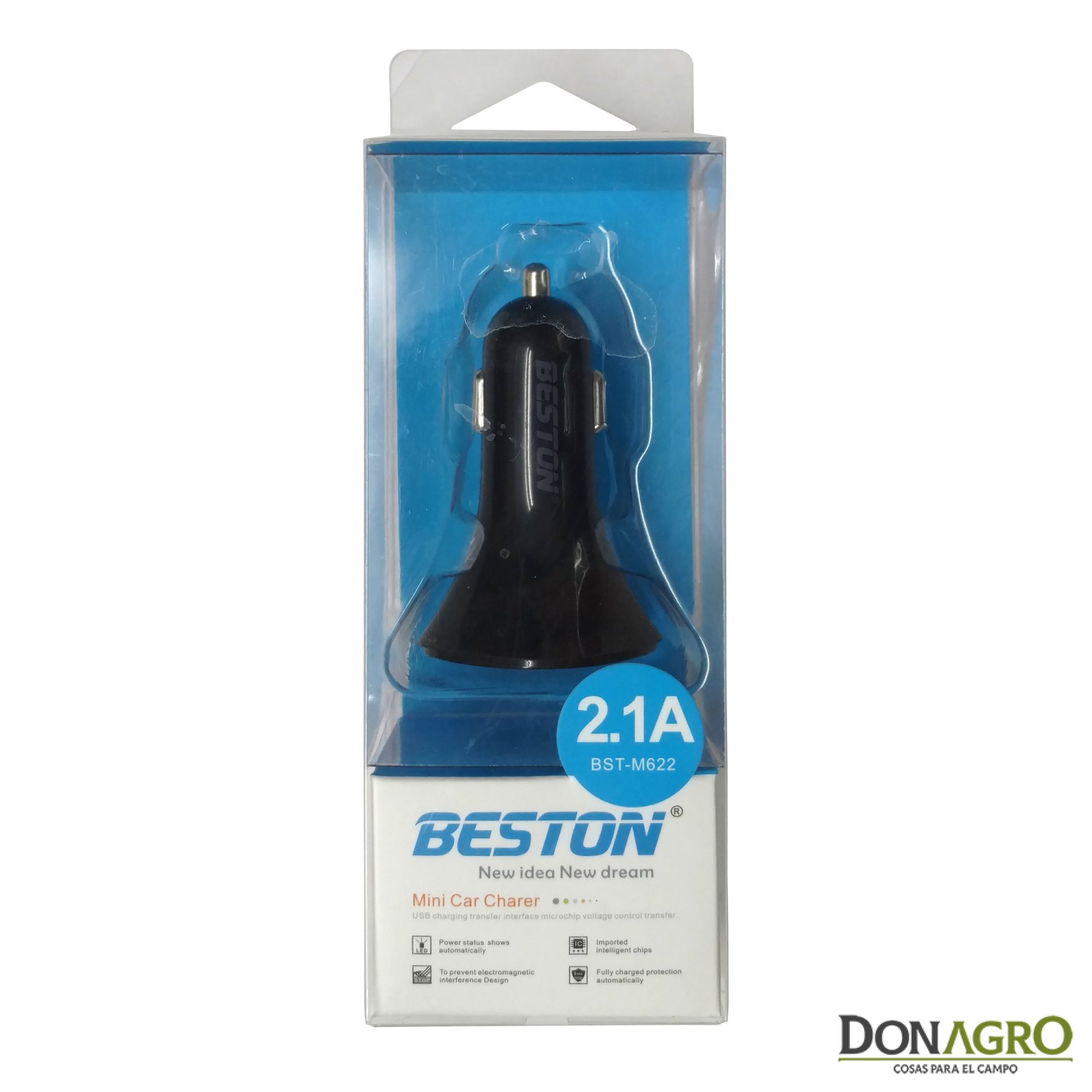 Cargador Turbo 12v 2.1A doble USB