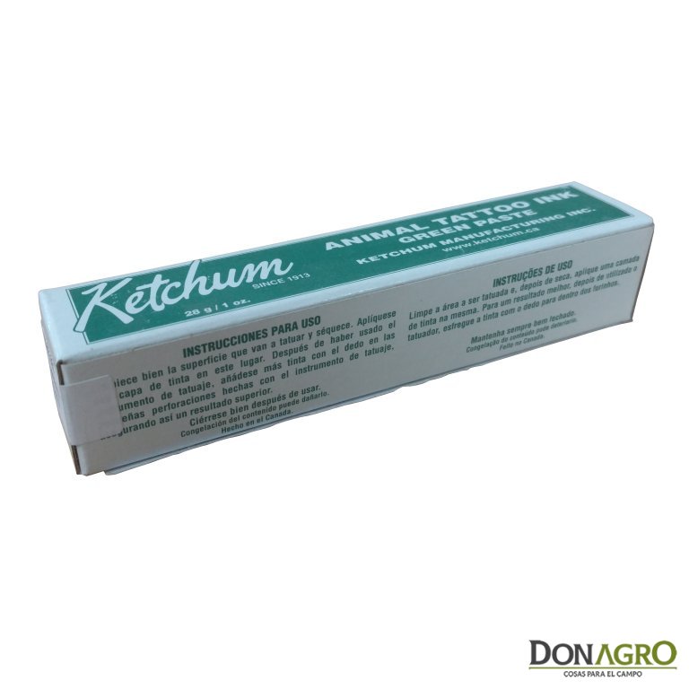 Pasta Tinta para Tatuar Animales Ketchum 30g