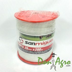 Cinta Electroplastica 200 mts 9 hebras 28mm San Miguel