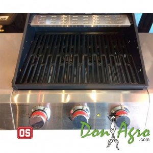 Parrilla a Gas de Acero Inoxidable 3 quemadores